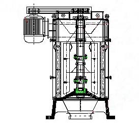 Vertical degerminator machine structrue