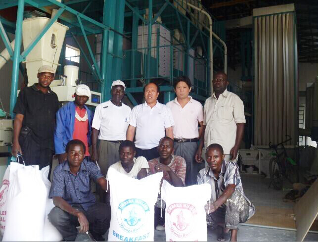 setting up a maize mill in Kenya